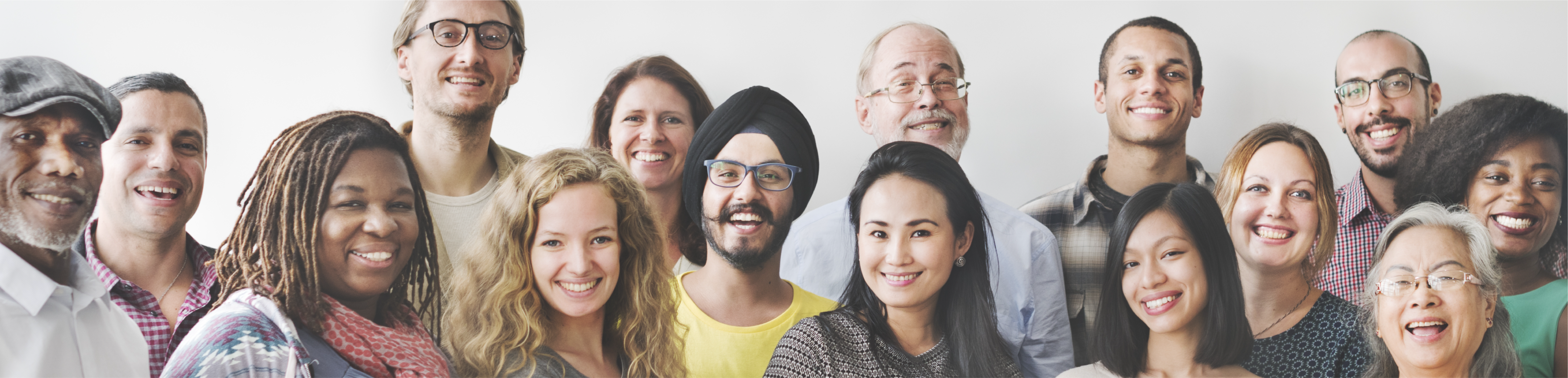 Image of multiple people smiling